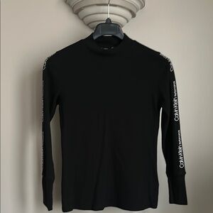 Calvin Klein Black Long Sleeve Top
